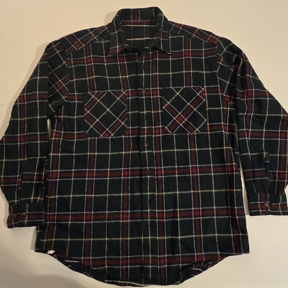 Men's Plaid Button-Up Shirt